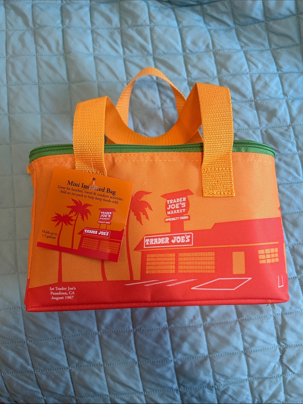 Trader Joe's Orange Mini Insulated Lunch Bag